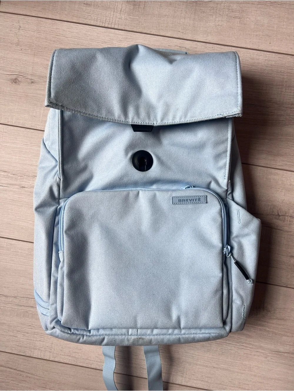 Brevitē Light Blue Backpack Travel Laptop Camera Bag Like New